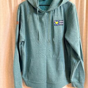 Teal men’s large hoodie like new